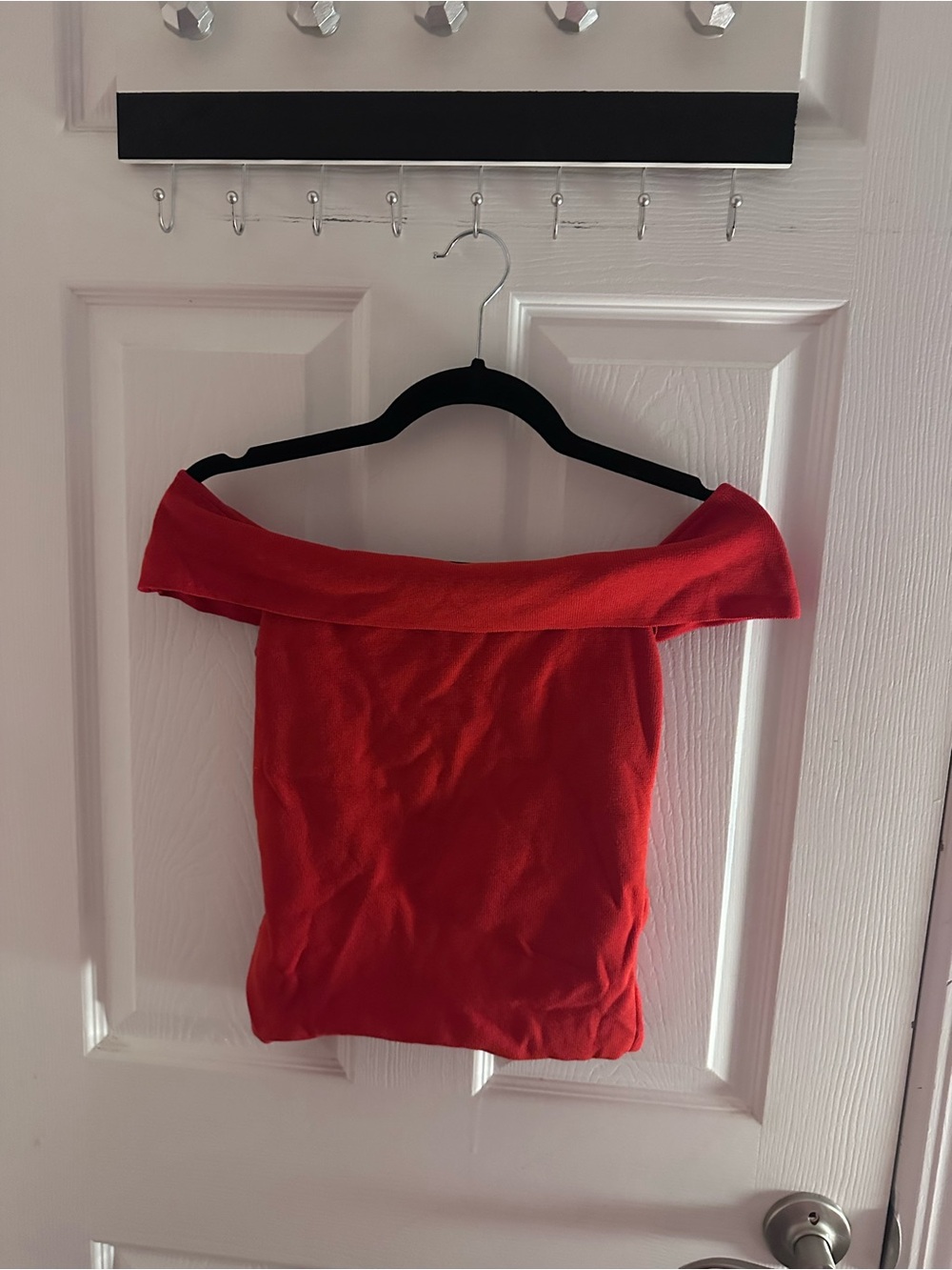 Zara Red Off-Shoulder Camisole